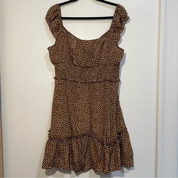 Printed Ruffle Mini Dress - Picture 3 of 6